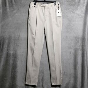 PT Torino Silkochino Pants Mens 31x36 Beige Gentleman Fit Stretch Dress Chino